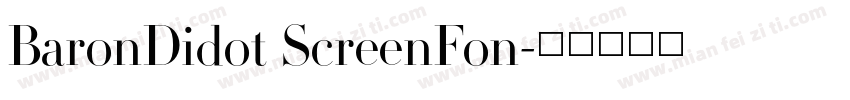 BaronDidot ScreenFon字体转换